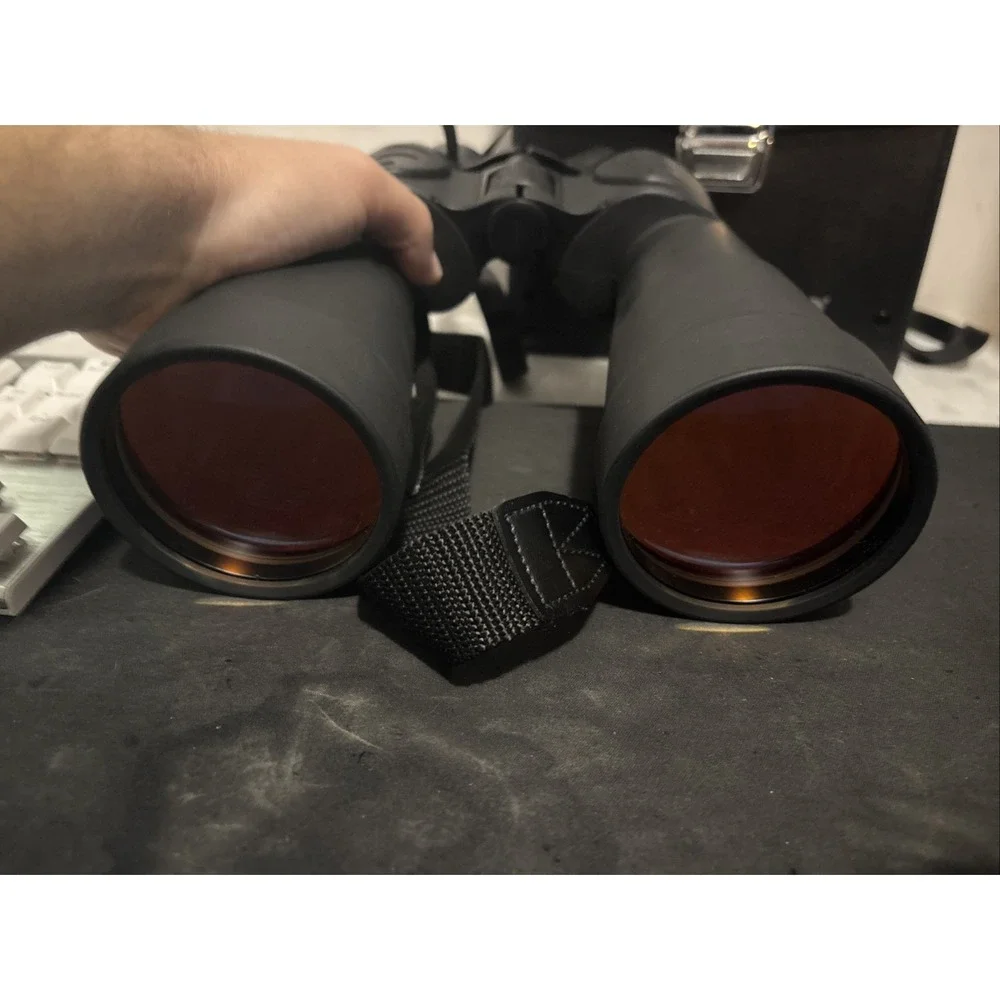 Tasco Binoculars 12x-60x70mm Zoom Black Good 124RB-1 Fully Coated with Case